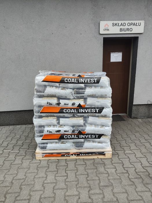 Węgiel Groszek Ogień ULTRA 29 tylko 3% popiołu oryginalny wysoka jakość