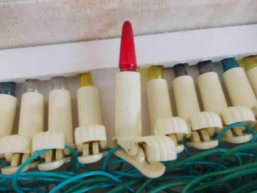 Stare Czechosłowackie lampki choinkowe