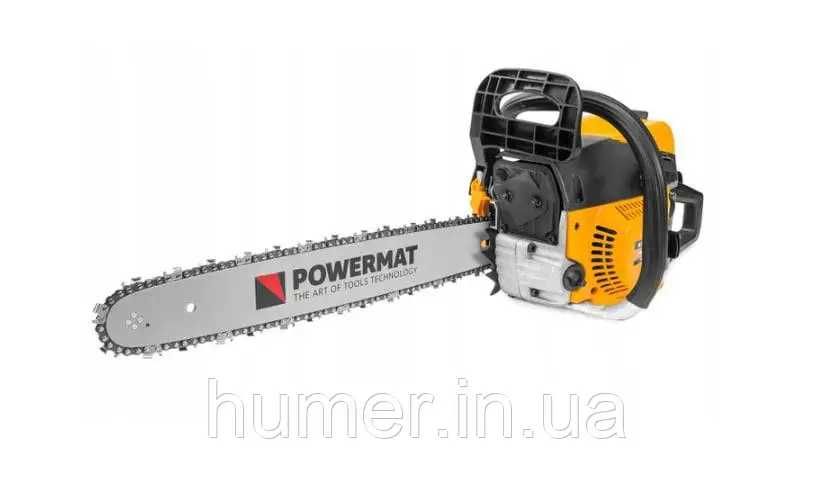 Ланцюгова бензопила Powermat 45 см, 52 куб.см – надійний інструмент