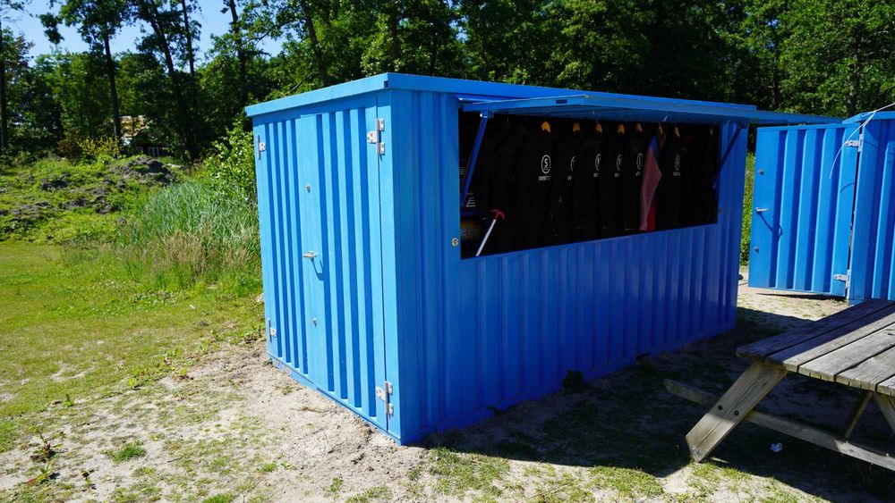 Contentor de Bar Azul - Ideal para colocar na praia