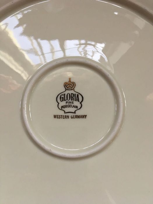 Prato de bolo Gloria Fine Porcelain, Bavaria Western Germany
