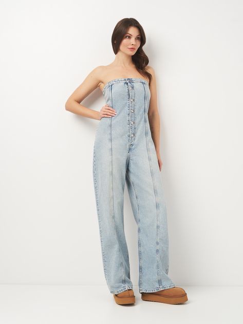 Zara,новий жіночий джинсовий комбінезон р.л