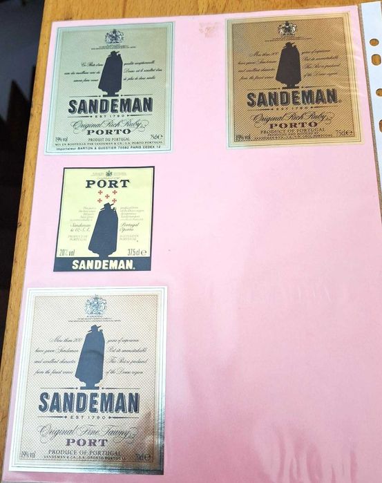 Rótulos de garrafas de vinho do Porto, Sandeman