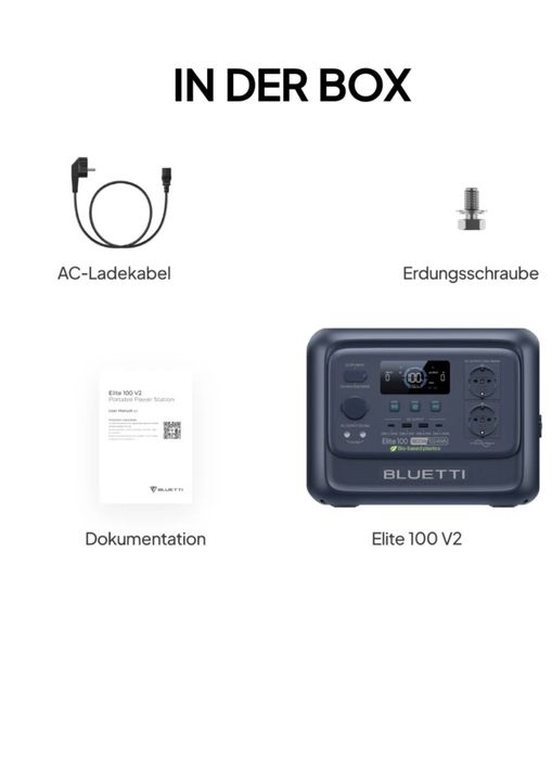 Bluetti elite 100 v2  , 1800w  1024wh , Європа