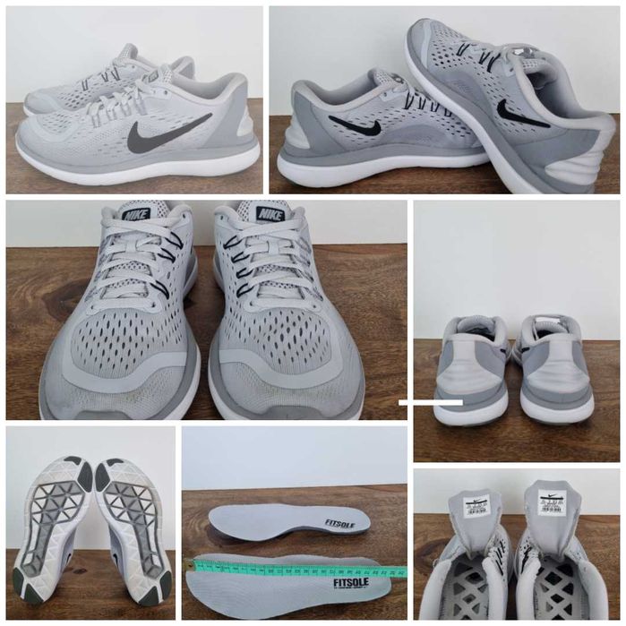 Buty Damskie Nike Flex 2017 RN roz. 37.5 • Szare • Treningowe / Biegowe