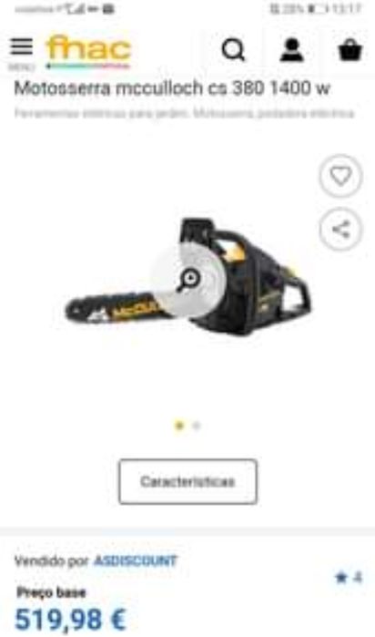 Moto Serra MC CULLOCK CS 380