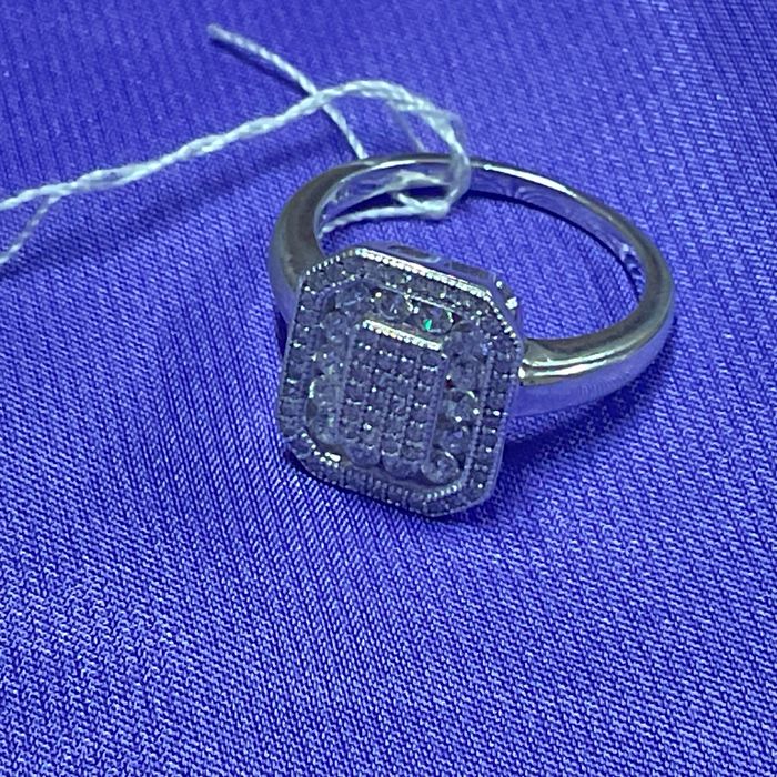 Anel prata 925 vintage 17,5 m