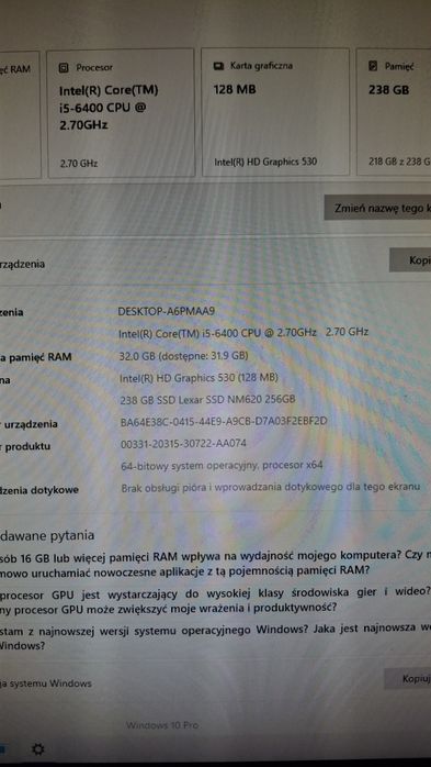 Komputer i5 32GB ddr
