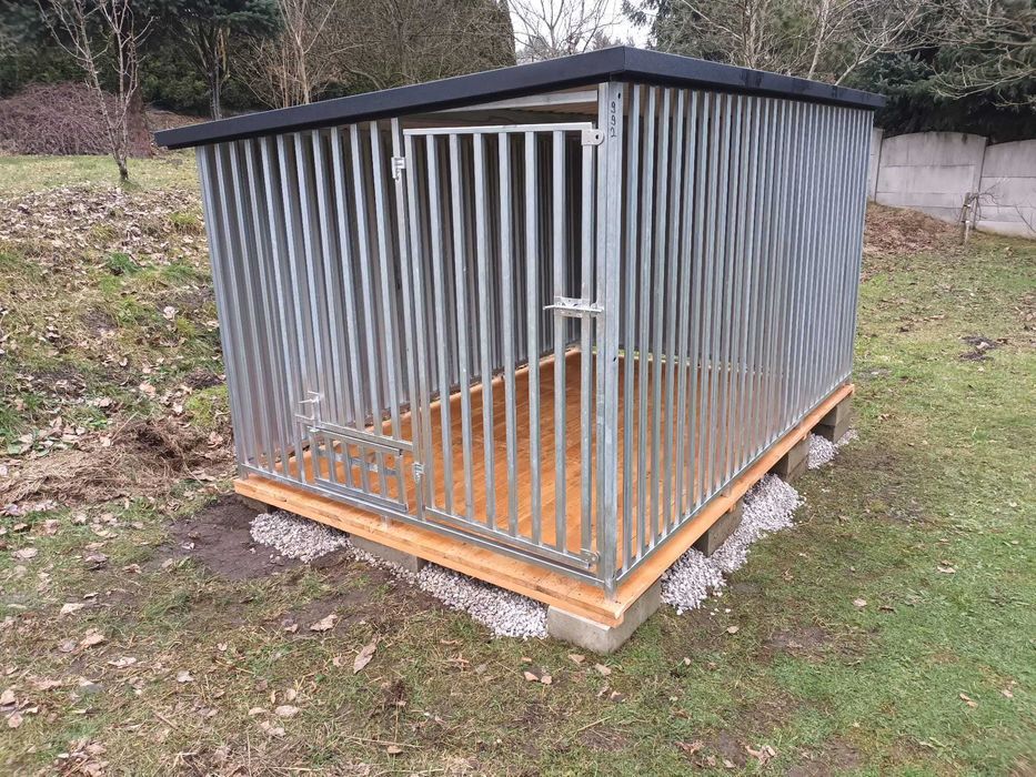 Kojec dla psa 3x2 ocynkowany; mocny!! profil + uchwyty na miski GRATIS