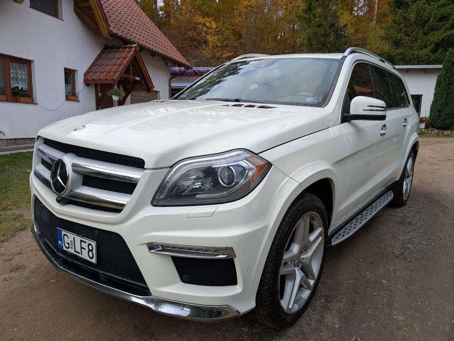Biały Mercedes AMG GL550 V8 500KM, 4x4 AirMatic, doinwestowany! ZAMIANA