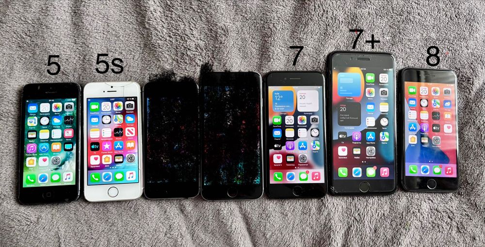 Лот iPhone 5, 5s, 7 plus, 8