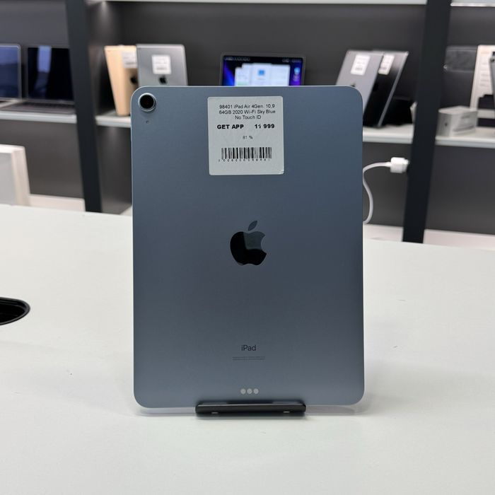 Планшет iPad Air 4 10.9” 64GB Sky Blue • ГАРАНТІЯ • СТАН 9.8/10 98401