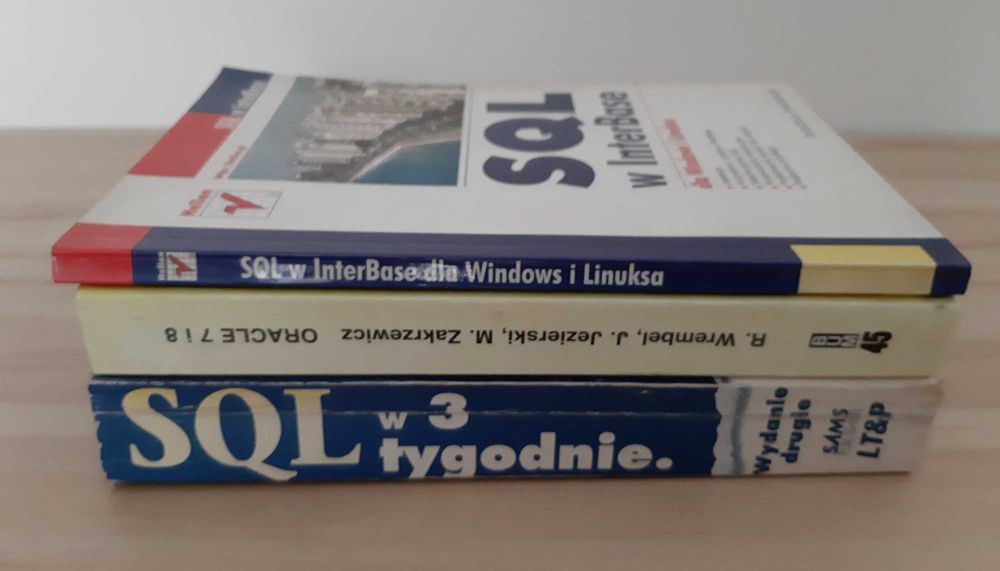 Książki do nauki Oracle i SQL (3 sztuki)