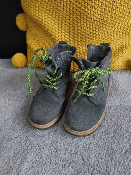 Trzewiki, trapery buty jesienne skórzane 28