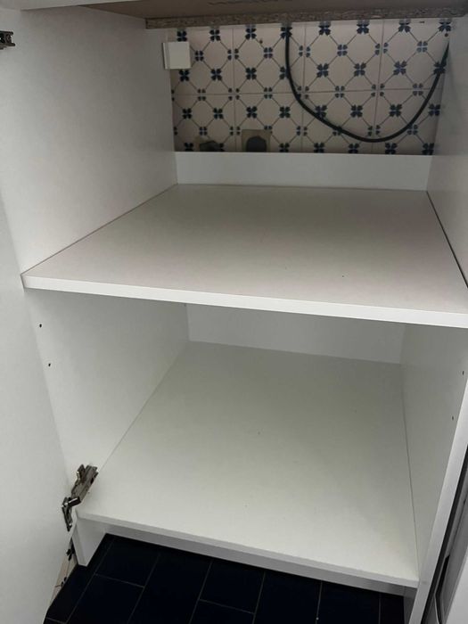 Armário baixo c/porta+nicho, branco - comprado em Setembro 25