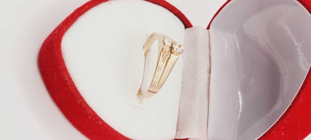 Śliczny Złoty Pierścionek pr.585 (14K)