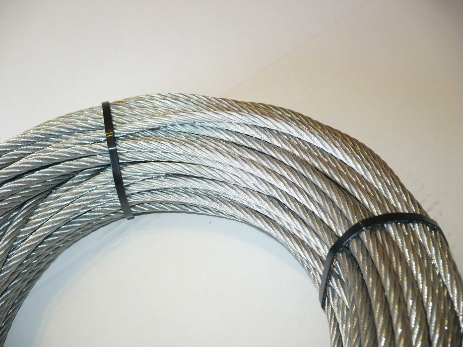 lina stalowa 10mm 6x19 FC ocynkowana wycią obornika