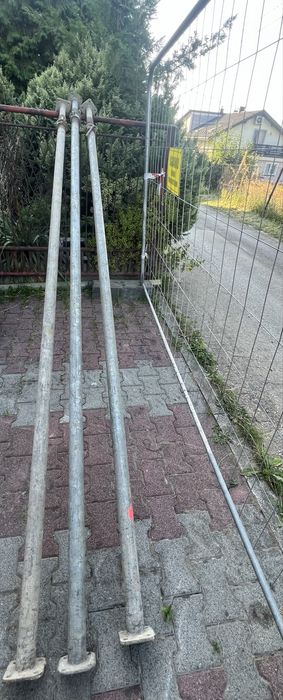 Podpory budowlane regulowane do 6 m – stemple stalowe – 3 szt.