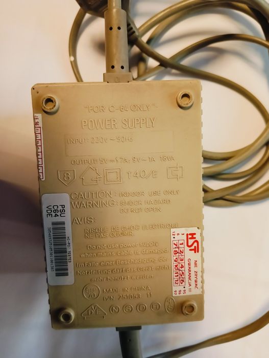 Zasilacz do komputera Commodore C 64