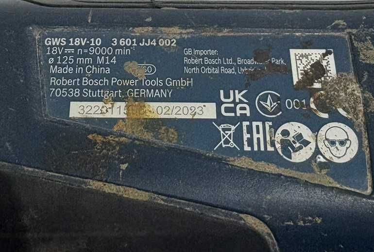 Szlifierka kątowa Bosch GWS 18V-10 dwa aku + ład + walizka