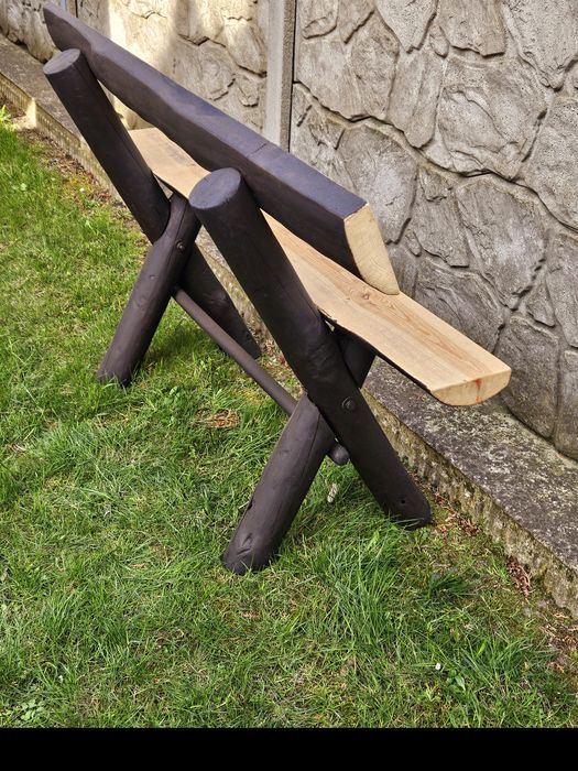 Ławeczka ławka ogrodowa drewniana taras