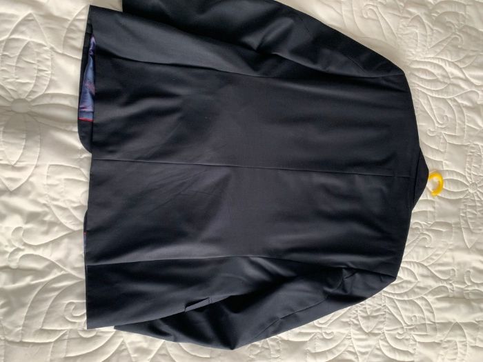 Garnitur granatowy slim