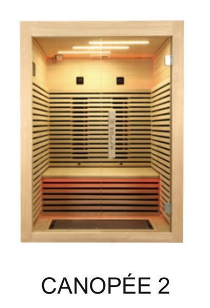 Sauna infra vermelhos LUMINA 2 - 140x125x190 - 3.228€ BAIXA DE PREÇO
