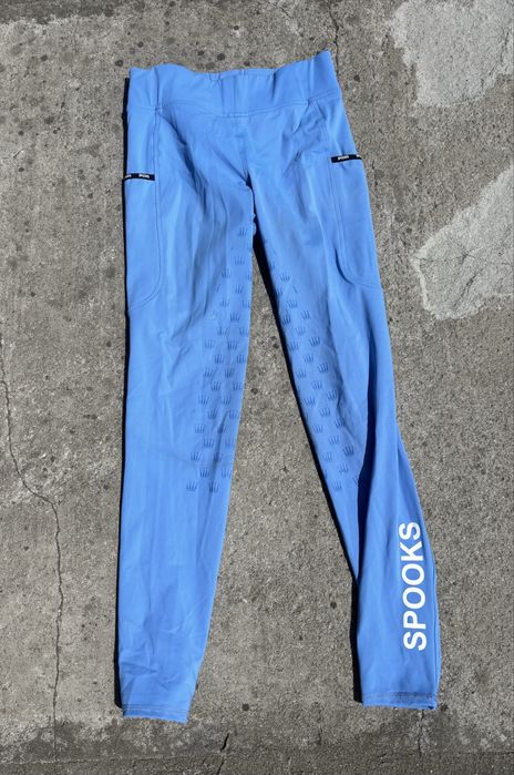 Legginsy jezdzieckie spooks baby blue