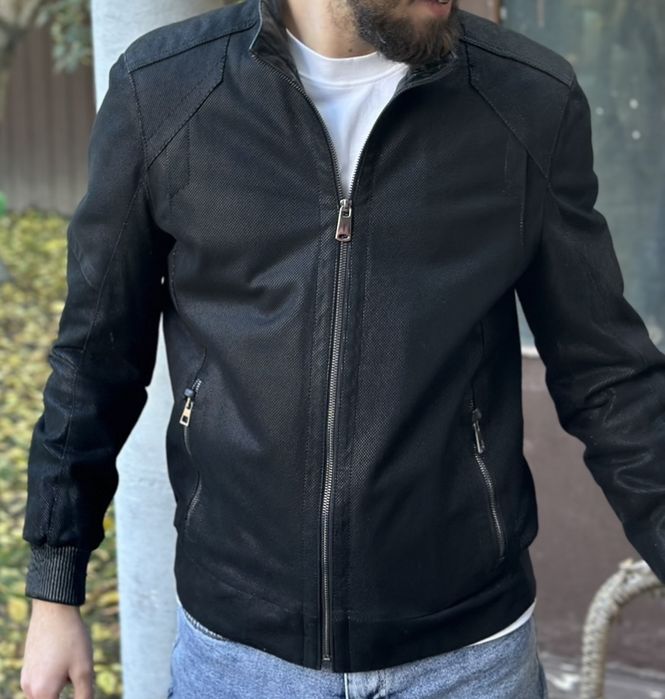 Ексклюзивна шкіряна чоловіча куртка Преміальна якість