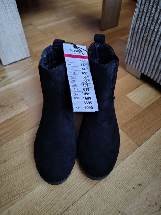 Nowe damskie botki roz 36 Sinsay