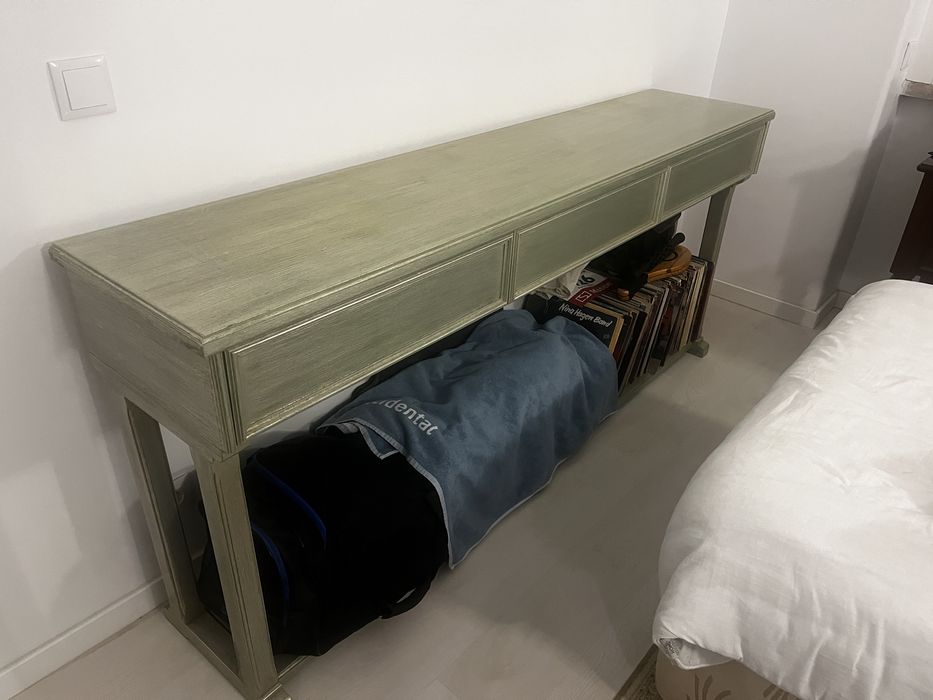 Mesa consola verde