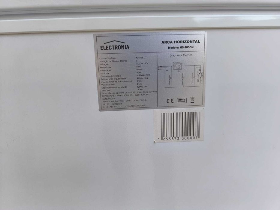 Arca Congeladora Electronia HS-185CN