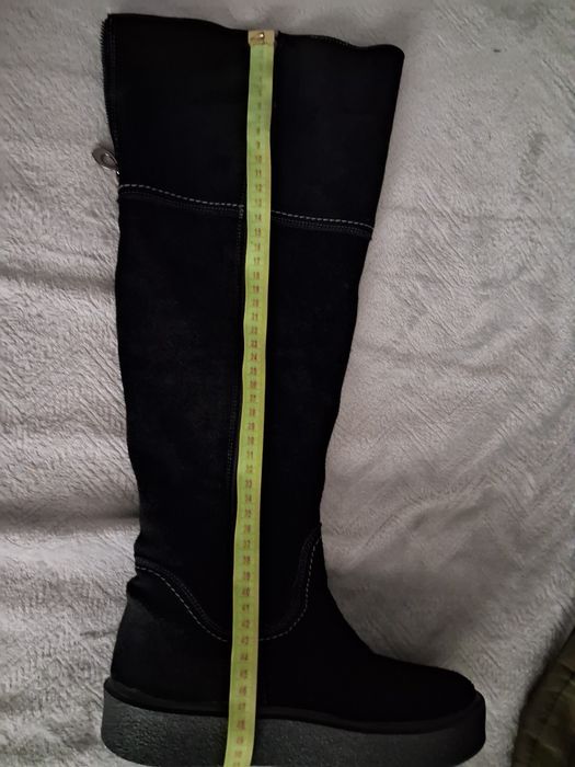 Ботфорды замшевые