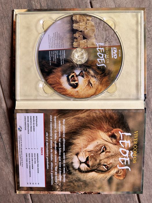 DVD “Viver com os leões” e “Tigres dos Pântanos”