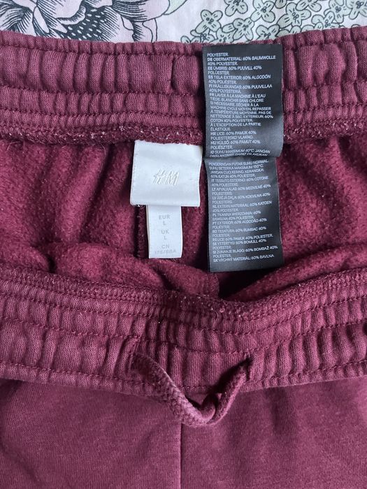 Bordowy dres h&m 40