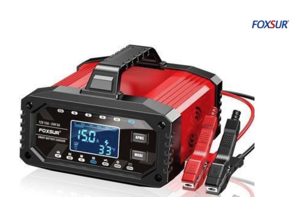 Зарядний пристрій FOXSUR FAC-150 12V/15A, 24V/5A, LiFePO4, AGM, GEL