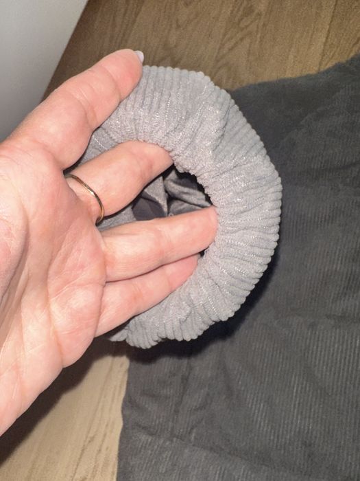 Kurtka sztruksowa szara 158 dla dziewczynki