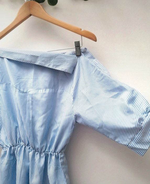 Vestido Camiseiro às riscas