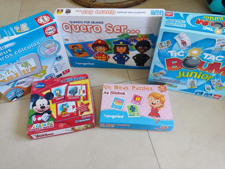 Livros/puzzle/carro automático/jogos - desde 2eur