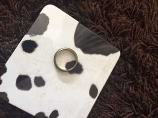 anel fino preto  usado