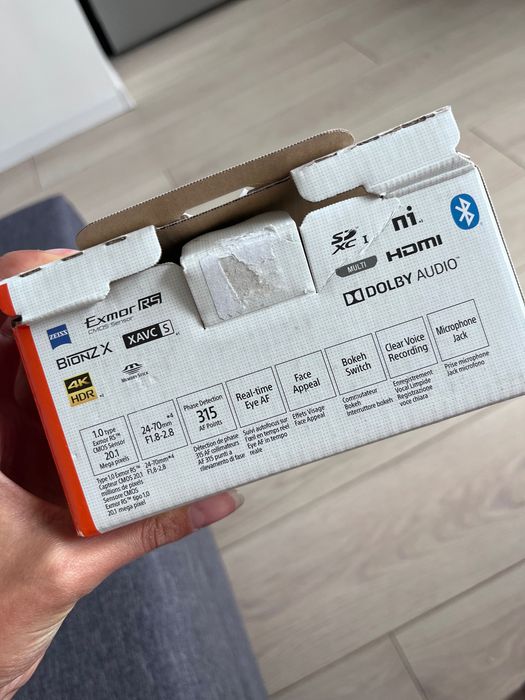 Aparat Sony zv1 ab kompaktowy czarny video zdjęcia