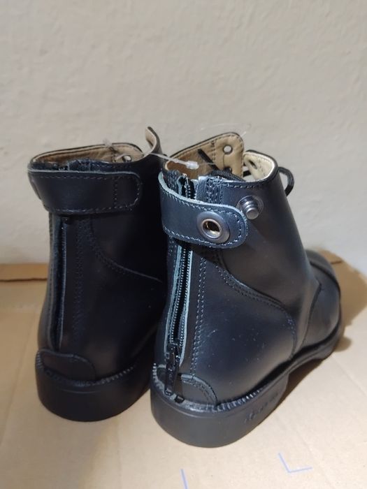 Botins em Couro de Equitação com Atacadores - Tamanho 35 - Paddock 560