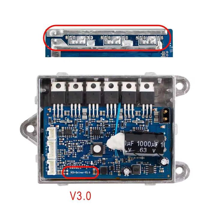 Placa Controladora Xiaomi (M365 1S Pro2 Mi3) Reforçada V3.0 48v 36v