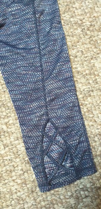 Legginsy fioletowo granatowe