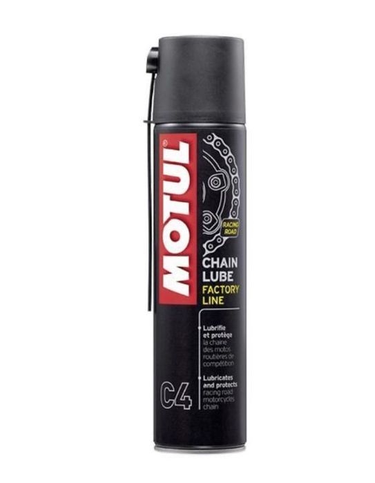 Motul , spray lubrificaçao c4 chain lubrificante corrente cor branca
