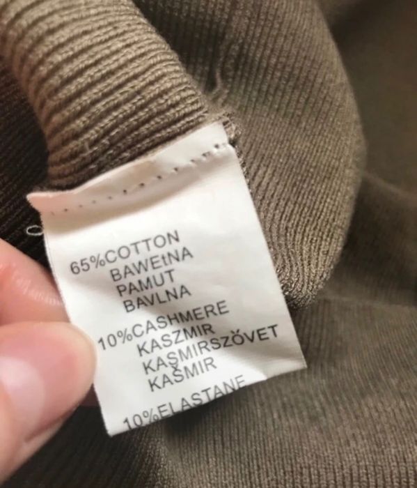 Sweterek bawełna, kaszmir, wiskoza