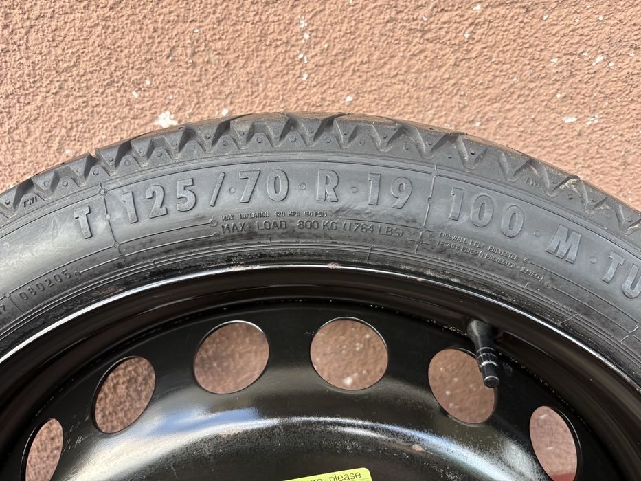 Koło Dojazdowe Audi A4 A5 8K0601027D T125/70R19 100M