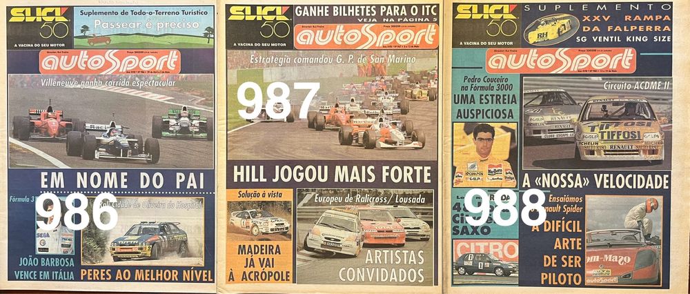 Vendo jornais AutoSport - ano 1996