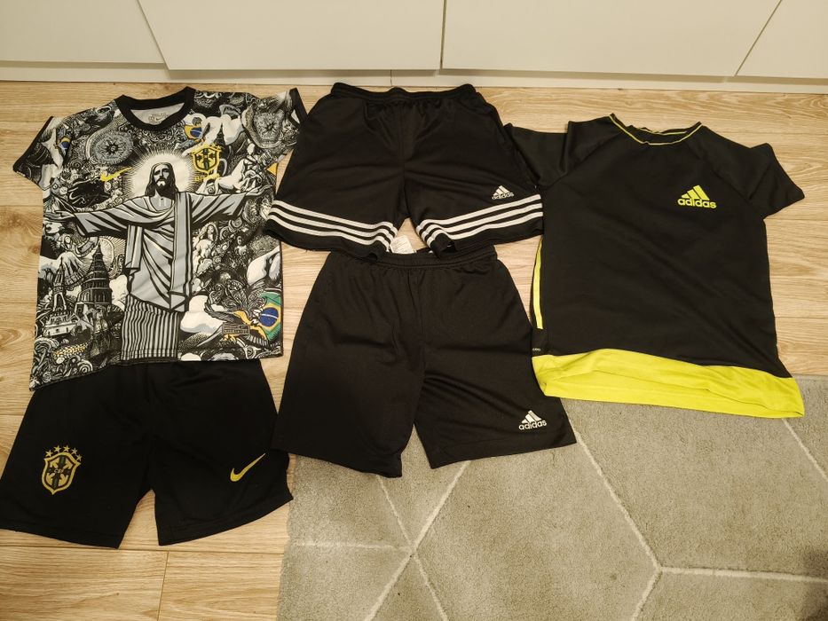 Paka ubrań piłkarskich komplet, spodenki Adidas ,koszulki piłkarskie Adidas
