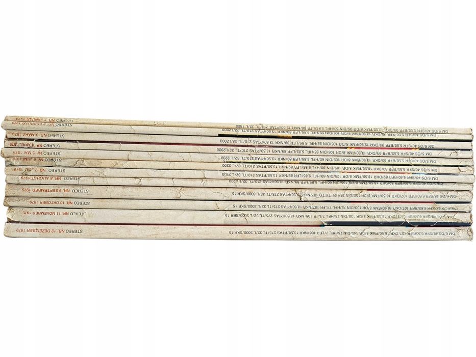 Pakiet 12x Stereo Das Deutsche HiFi Musikmagazin 1979 Rocznik Niemcy